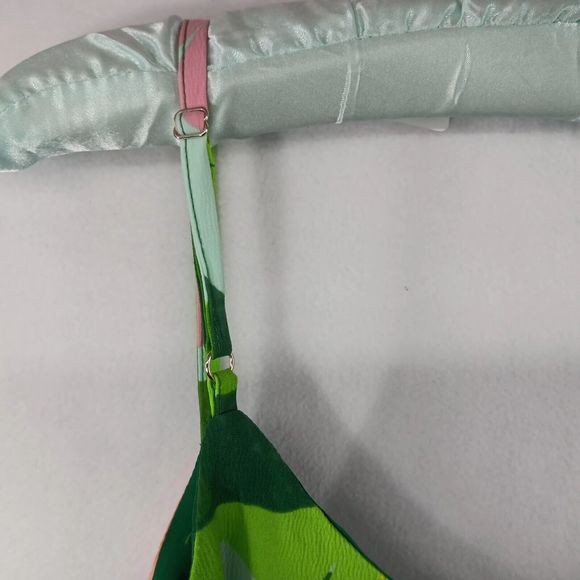 NWOT Eliane Rose Womens Tropical Summer Print Tunic Tank SZ S Side Slits Lined - Picture 16 of 16